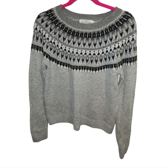 L.O.G.G. Label of Graded Goods Jacquard-knit Sweater By H&M Size Small EUC - Picture 1 of 7